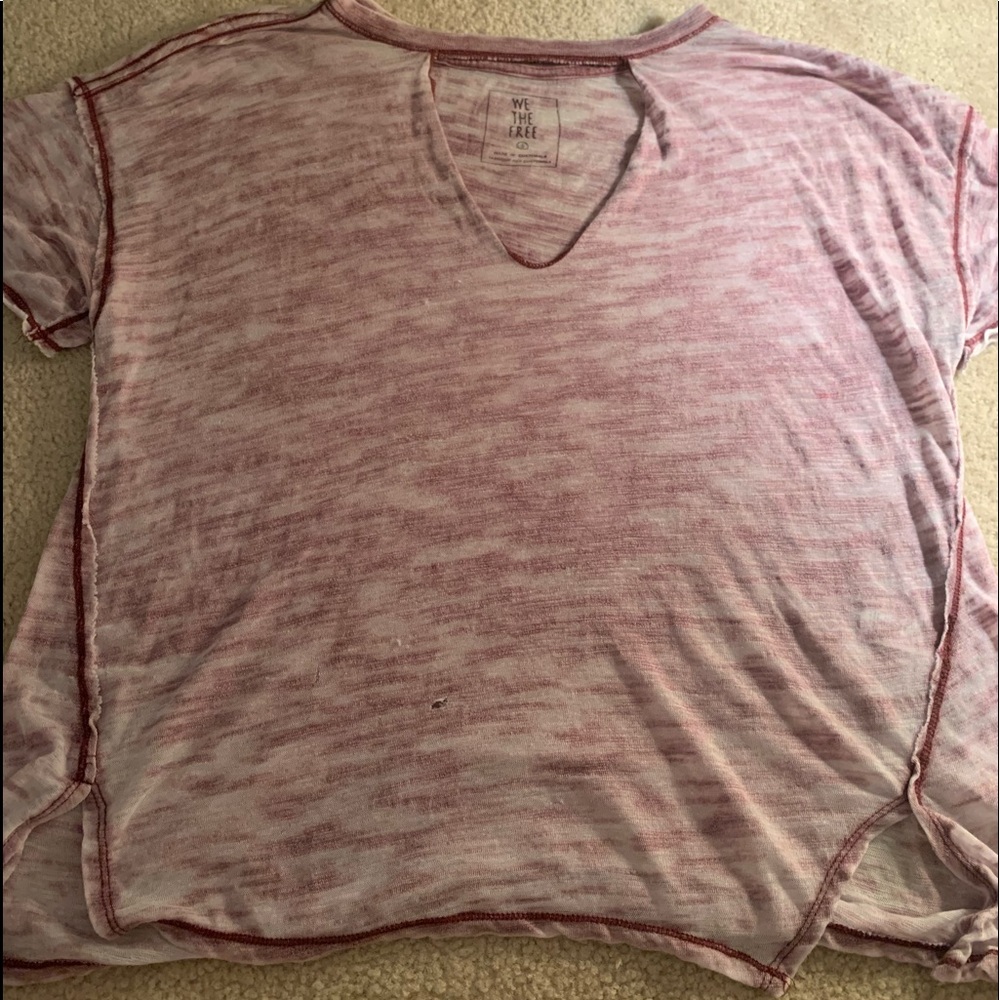 free people front cut out tee!